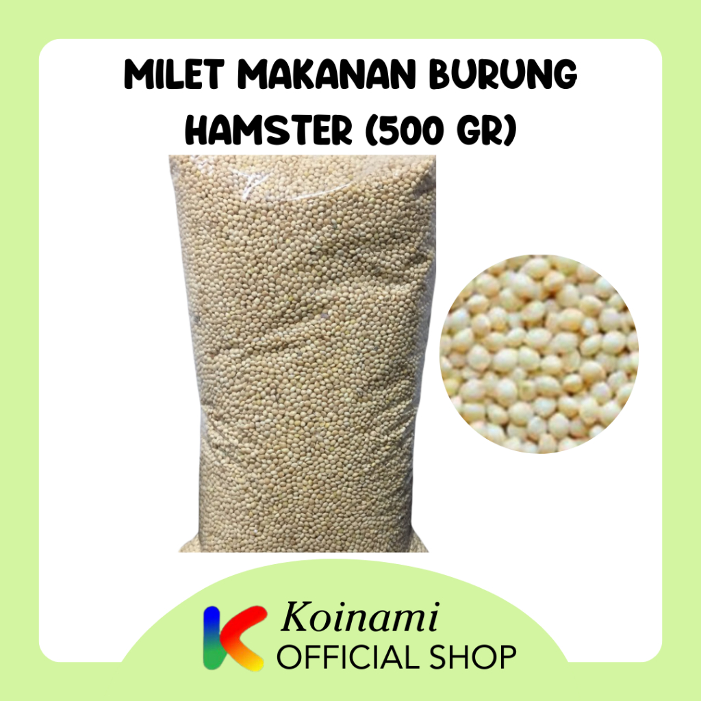 MILET MAKANAN BURUNG HAMSTER  500 gram