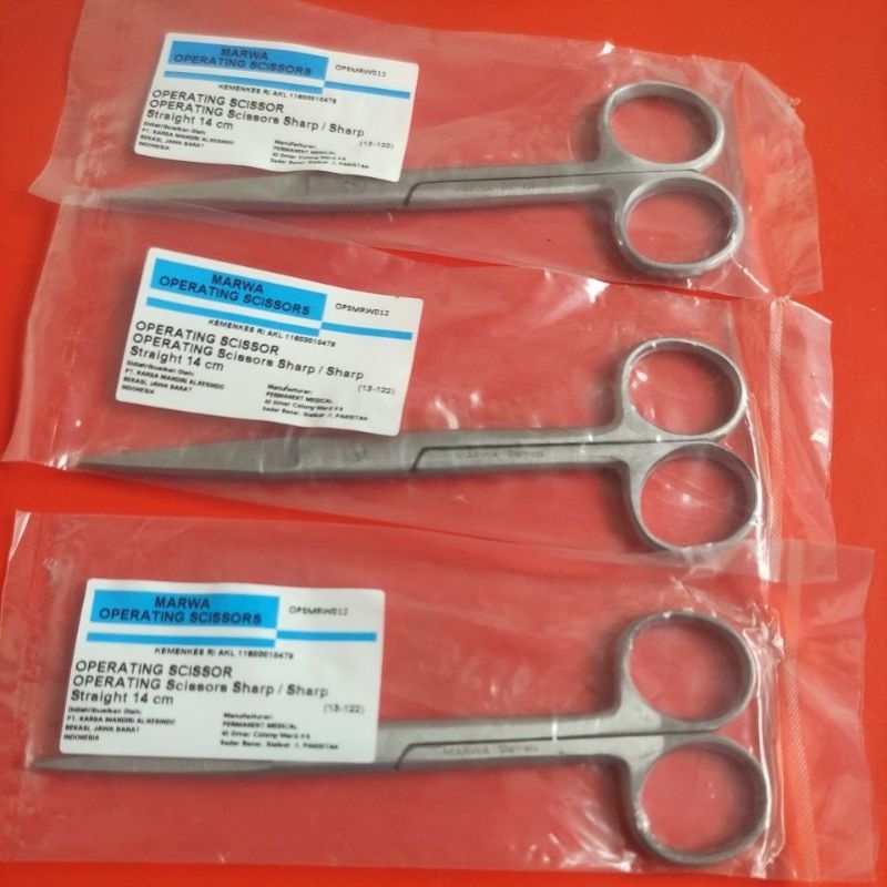 

gunting tajam tajam lurus/gunting tajam tajam 14 cm