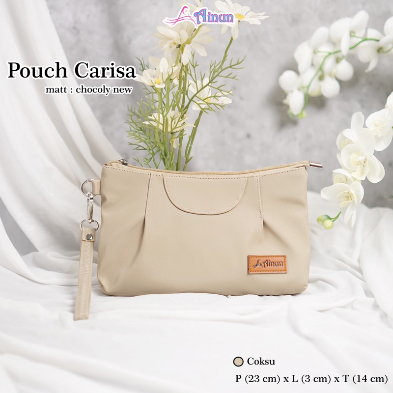POUCH CARISA BY AINUN TAS WANITA MURAH BAHAN CHOCOLY
