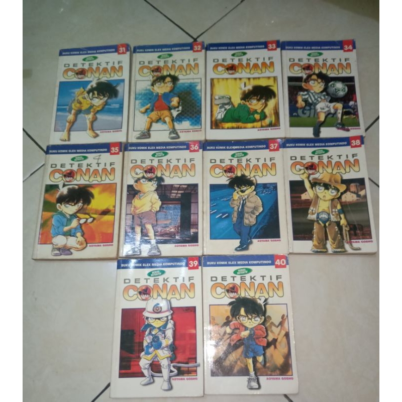 komik detektif Conan set vol 31-40 original