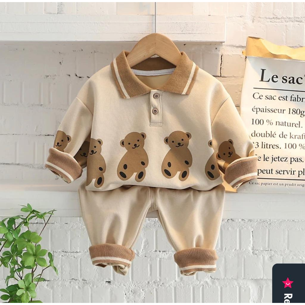 PROMO-SETELAN SWEATER ANAK LAKI LAKI PREMPUAN UMUR 1-5 TAHUN MOTIF BEAR SWETER ANAK BAHAN FLACE TERBARU