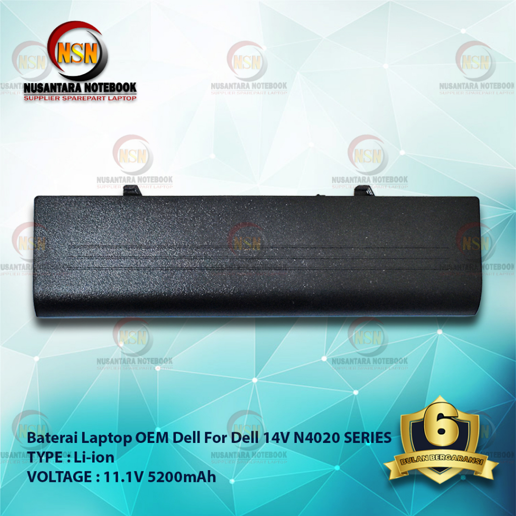 Baterai Dell ORI Inspiron 14V 14VR N4020 N4030 M4010 TKV2V 11.1V 5200mAh