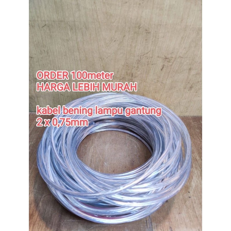 kabel bening transparan untuk lampu gantung kabel bening lampu hias gantung