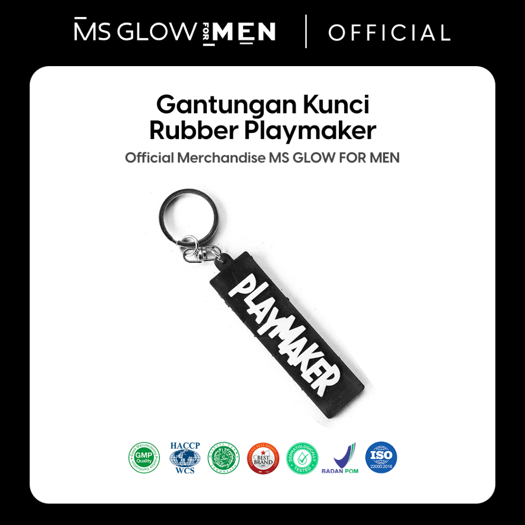 (Merchandise) MS Glow For Men - Gantungan Kunci Rubber Playmaker