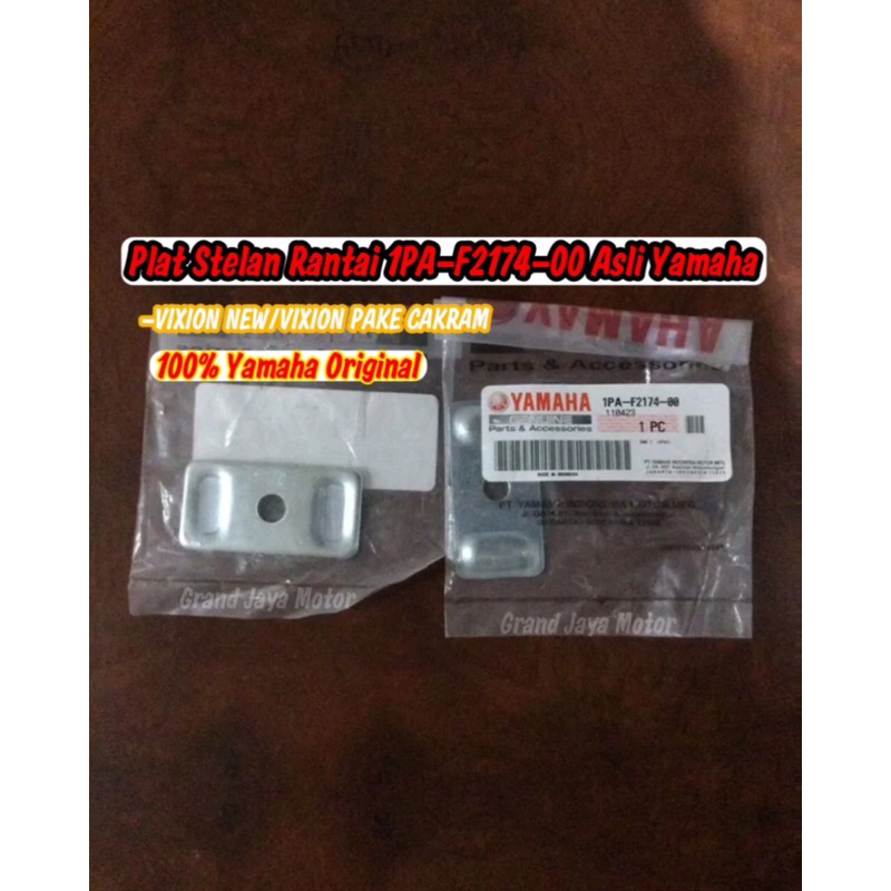 Plat Stelan Rantai Original YAMAHA 100% untuk Motor VixionNew/VixionPakaiCakram