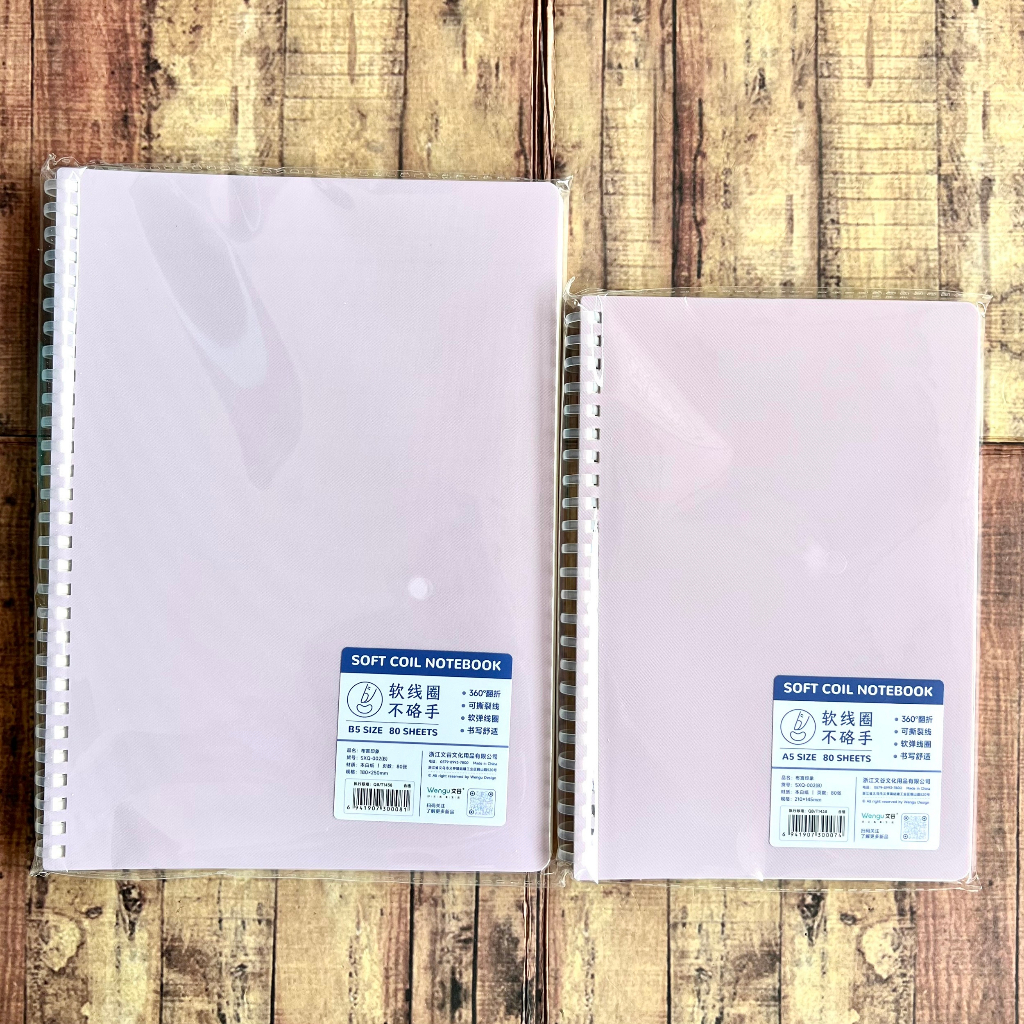 Notepad Wengu Soft Coil SXQ002 - Notebook A5 B5  - Notebook Spiral - Buku Spiral Soft Wengu A5 B5