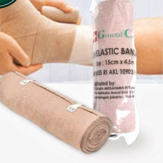 Elastic Bandage GC 6 inch General Care / Perban Elastis 15 cm x 4,5 m