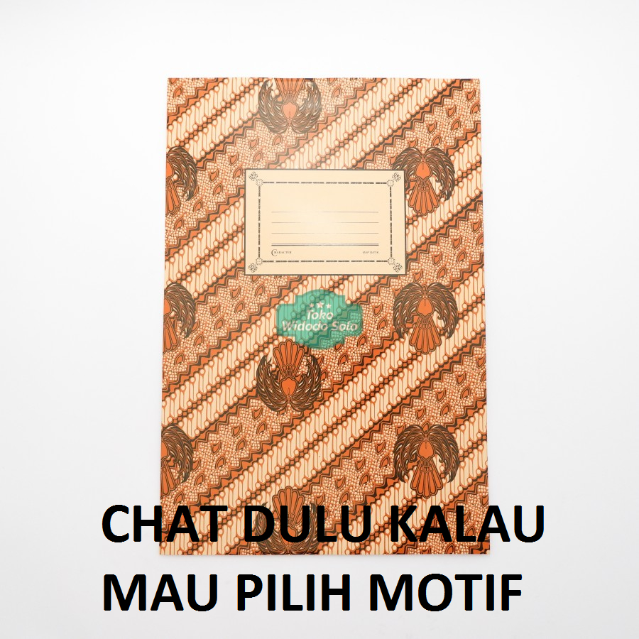 

Map Kertas Batik Folio F4 - 1 Buah