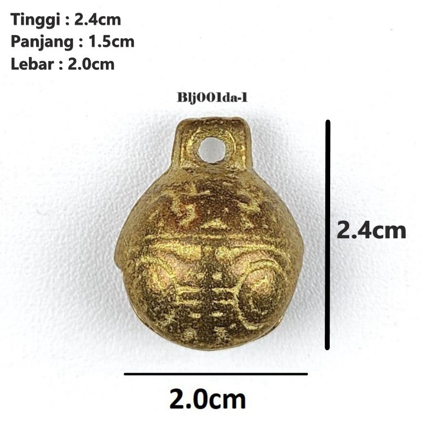 Lonceng Bell Kerincingan Kuningan uk 12mm-30mm Harga/1pc