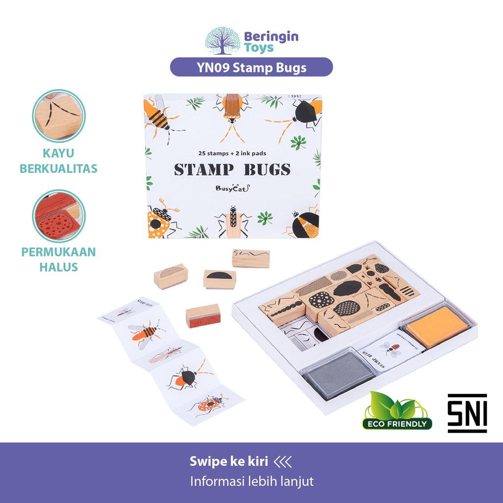 Mainan Edukasi - Stamp Bugs YN09 - Mainan Lukis Anak