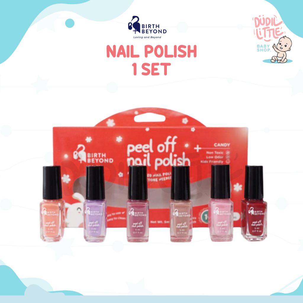Birth Beyond Peel of nail polish warna candy lucu isi 6 pcs