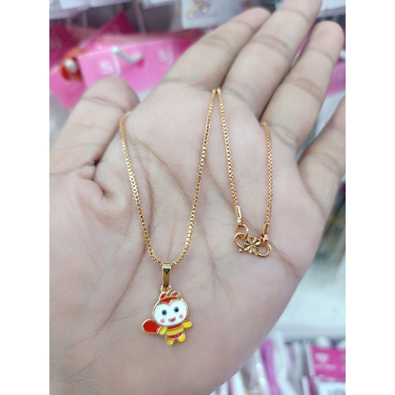 KALUNG ANAK BONEKA LAPIS EMAS