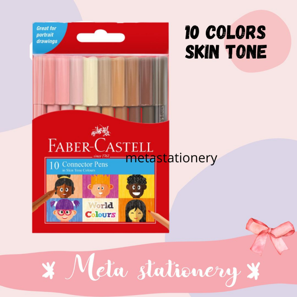 

Connector Pen 10 Warna Skin Tone Faber Castell