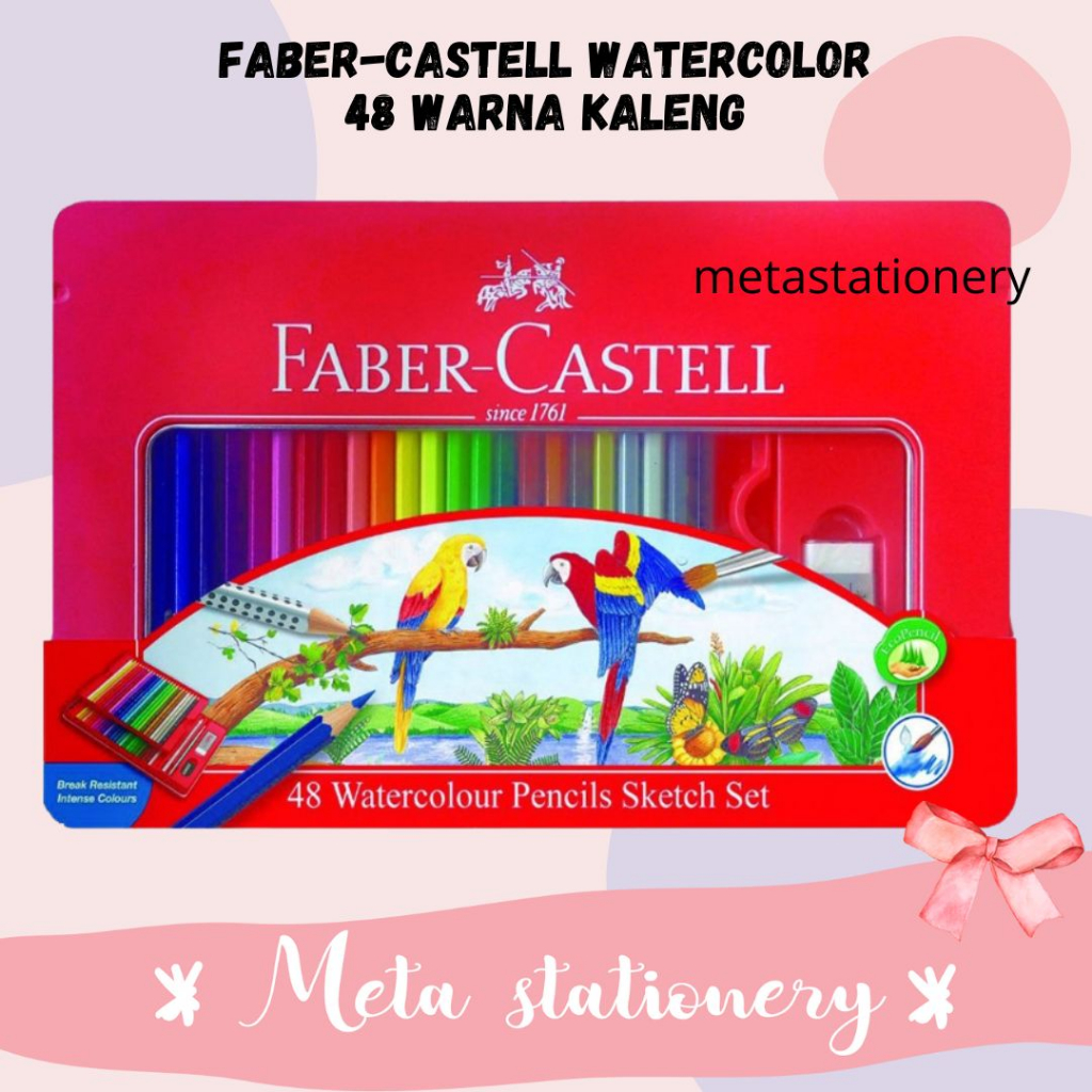 

Pensil Warna Watercolor 48 Warna Tin Faber Castell