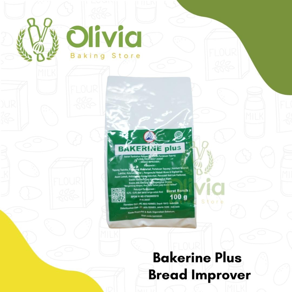 

Bakerine Plus Sachet Bakerin Bread Improver/Pengempuk/Pelembut 100gr