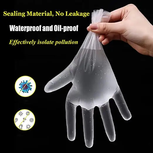 Sarung Tangan TPE Latex 80 Pcs Transparan Vinyl PVC Hand Gloves Food Grade Disposable TPE Gloves Eco Friendly Serbaguna TERMURAH TERLARIS