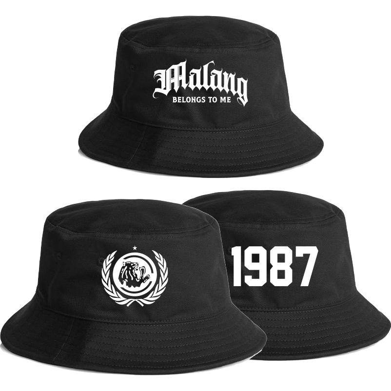 Topi Bucket Pria Wanita Sablon Premium Bucket Hat Bolak Balik Sablon 1 Sisi Bahan Katun Original mal