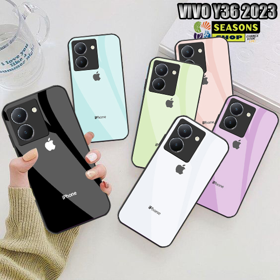 Softcase glass Case Vivo Y36 - Softcase Vivo Y36 2023 Terbaru - Softcase Kaca Vivo Y36 - Softcase Gl