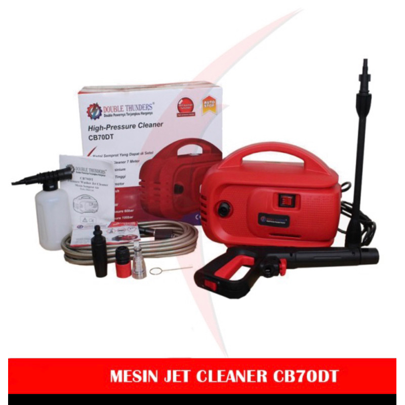 JET CLEANER DOUBLE THUNDERS CB 70 DT MESIN STEAM CUCI MOBIL MOTOR AC 500 WATT PROMO TERMURAH