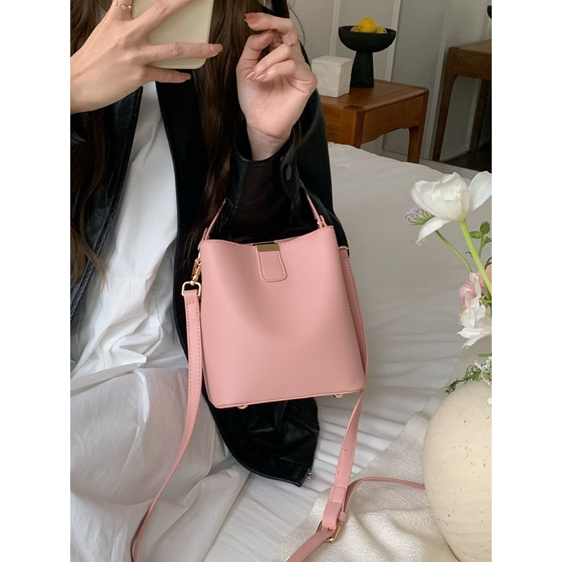 Tas Selempang Kulit Wanita Tas Cewek Slingbag Mini Bucket Bag GC 8654