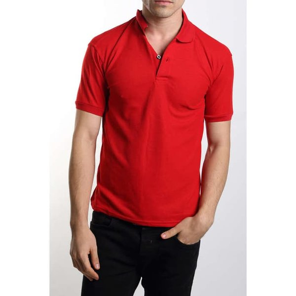 Kaos Polo Red Merah Cabe Lacoste Cotton Pique