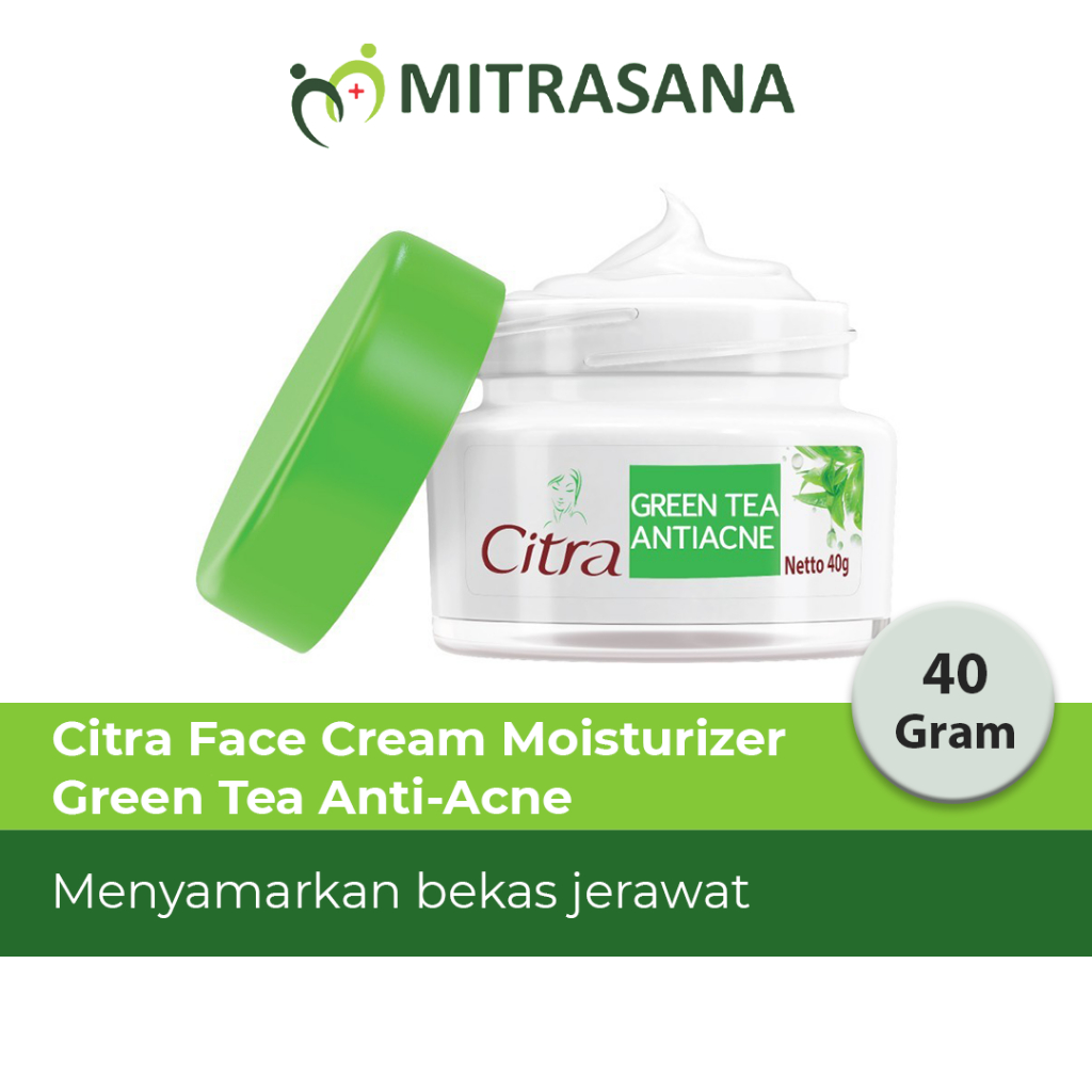 Citra Face Cream Moisturizer Pelembab Wajah Green Tea Anti Acne 40 gr