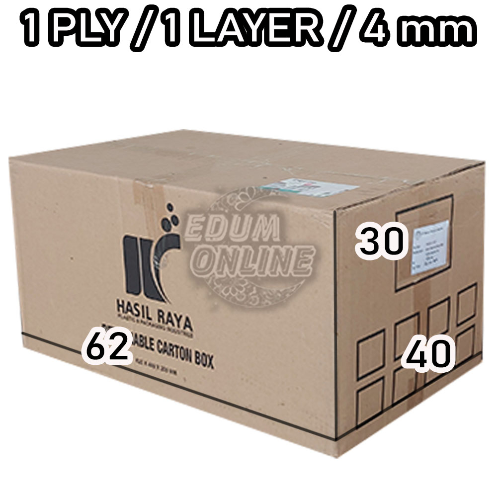 

Kardus 62x40x30 Besar Pindahan Jumbo Packing Bekas Packaging Dus Tebal Box Pengiriman Penyimpanan Kotak 1ply 2ply Baru 2 layer 1 layer 2 ply 1 ply Super Karton Kemasan Murah Dynaplast Polos Paking Barang Kantor Arsip Kuat Keras Single Double Wall EDUM