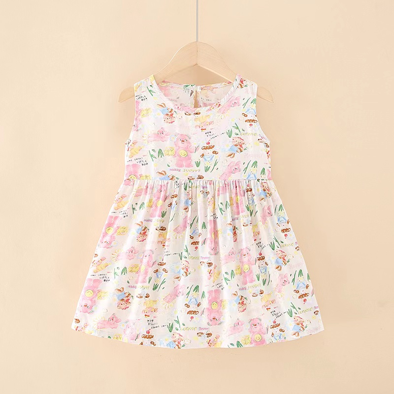 UNIKID DRESS KUTUNG KOREA BAYI DAN ANAK PEREMPUAN BAHAN KATUN IMPORT