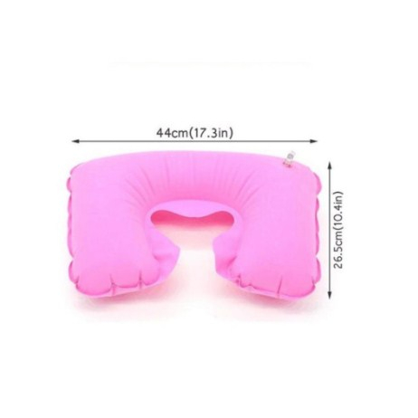 Bantal Leher Tiup Travel Pillow