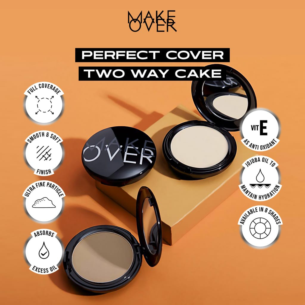 Make Over Perfect Cover Two Way Cake 12g | Bedak Padat