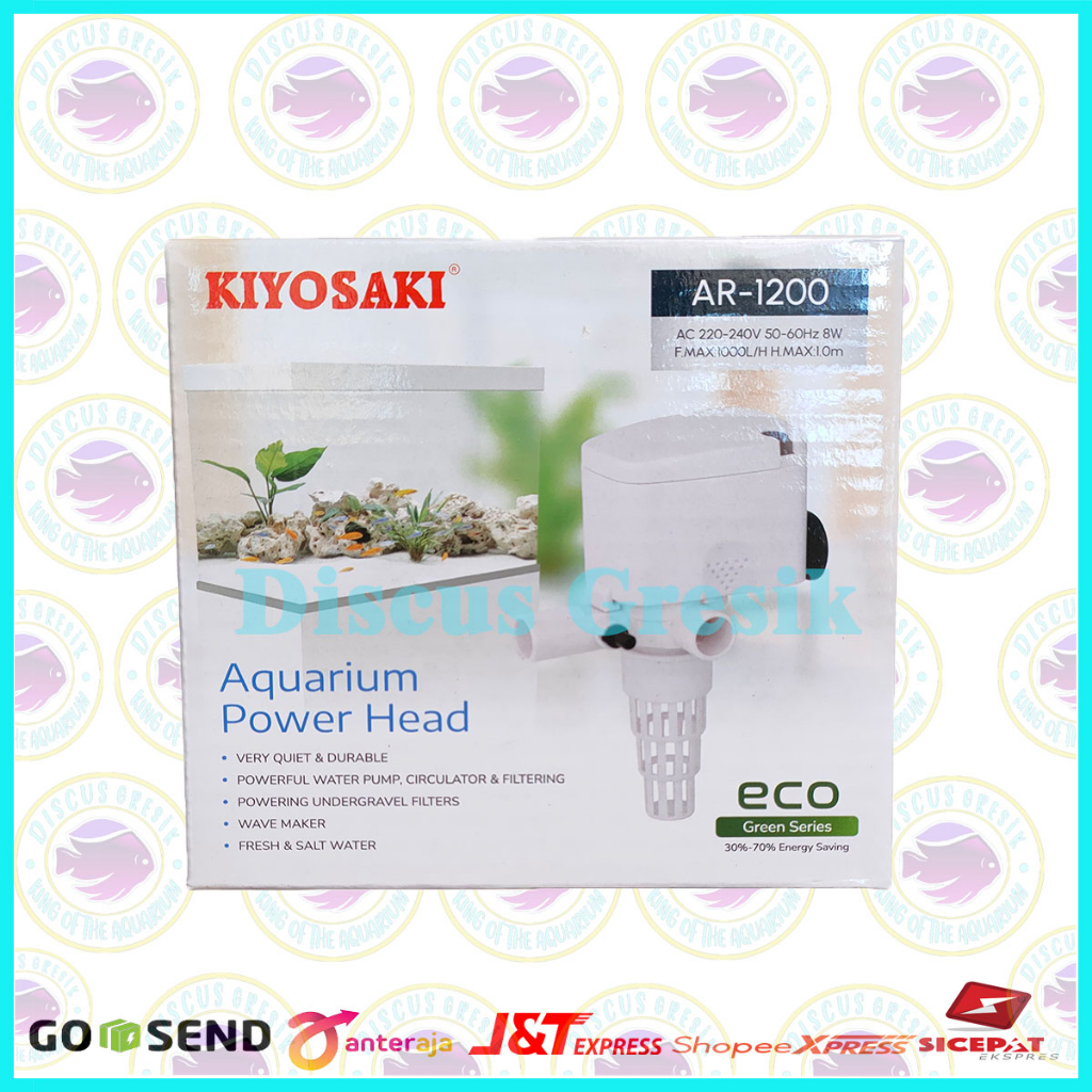 Pompa Air Kiyosaki AR 1200 - Pompa Celup / Water Pump Akuarium / Kolam