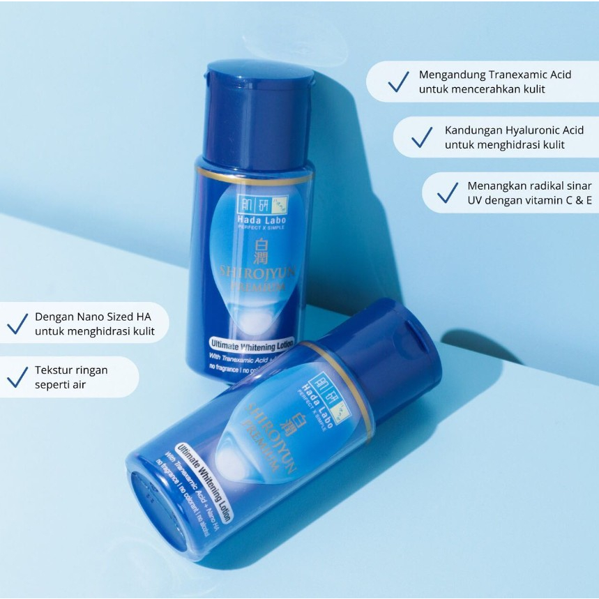 [BPOM] Hada Labo Shirojyun PREMIUM Whitening Lotion 100ml / Hadalabo / Shirojun Lotion / MY MOM