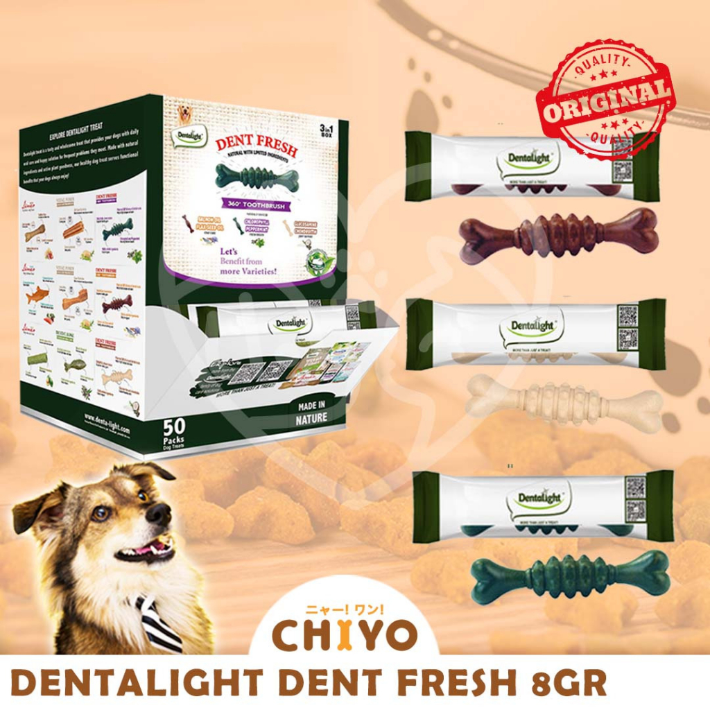 DENTALIGHT DENT FRESH 8GR - SNACK ANJING