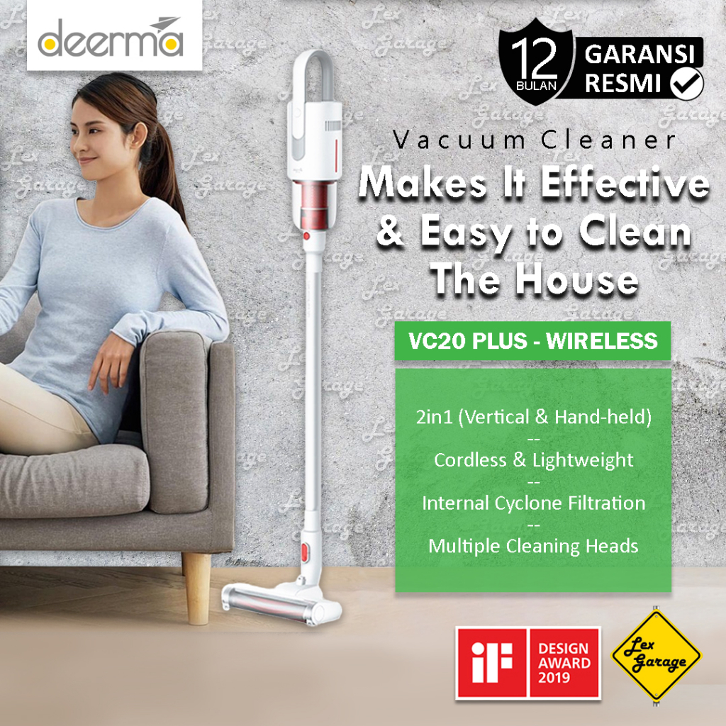 Vacuum Cleaner Cordless Wireless Deerma VC01 VC20 Plus Penyedot Debu