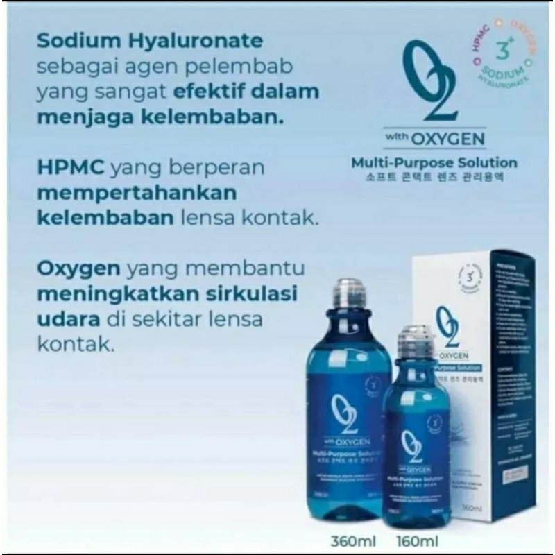 Cairan Softlens O2 Oxygen Uk. 360ml By Omega