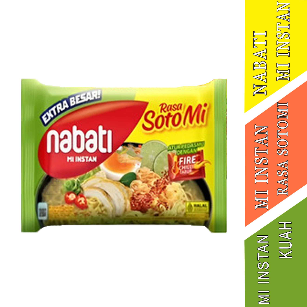 

Mi Kuah - Nabati Richeese - Mi Instan Rasa Soto Mi - Mie 75gr