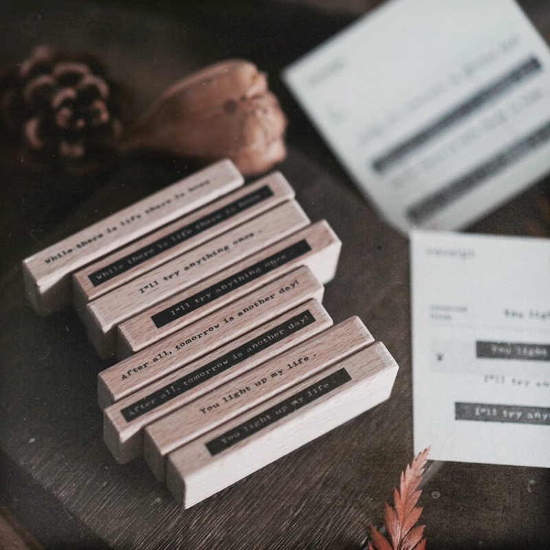 

English Quotes Rubber Stamp