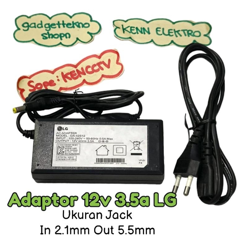 adaptor Samsung 12v 3.5a + kabel ac cobra