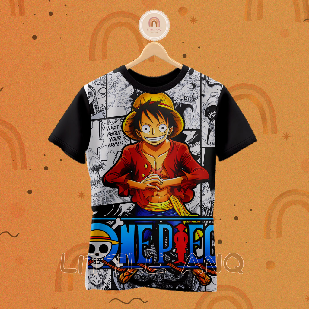 Little ANQ - Kaos anak ONE PIECE-2 baju anak ONE PIECE-2 (1-12 tahun)