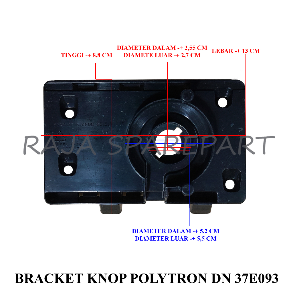 BRACKET MESIN CUCI/TATAKAN TIMER/BRACKET KNOP POLYTRON DN 37E093