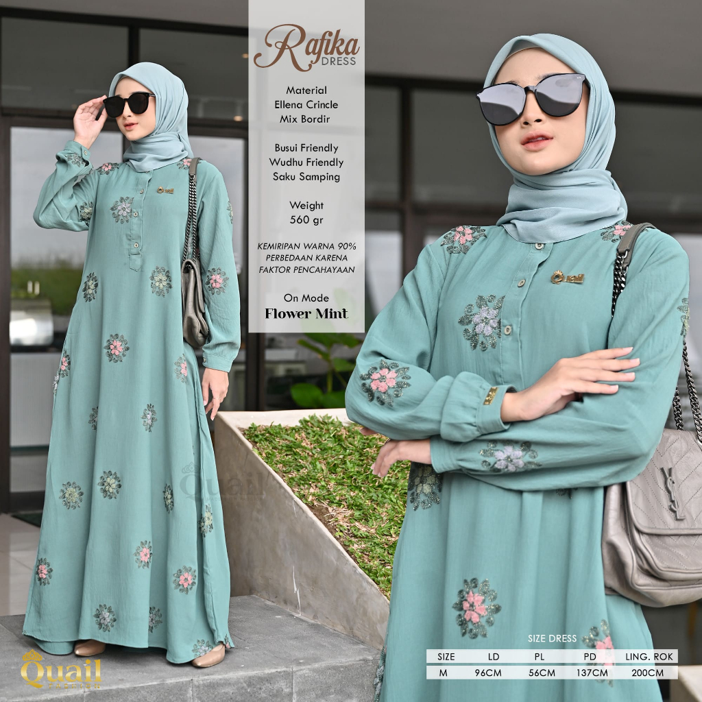 Quail Hijab - RAFIKA EXCLUSIVE DRESS ORI QUAIL
