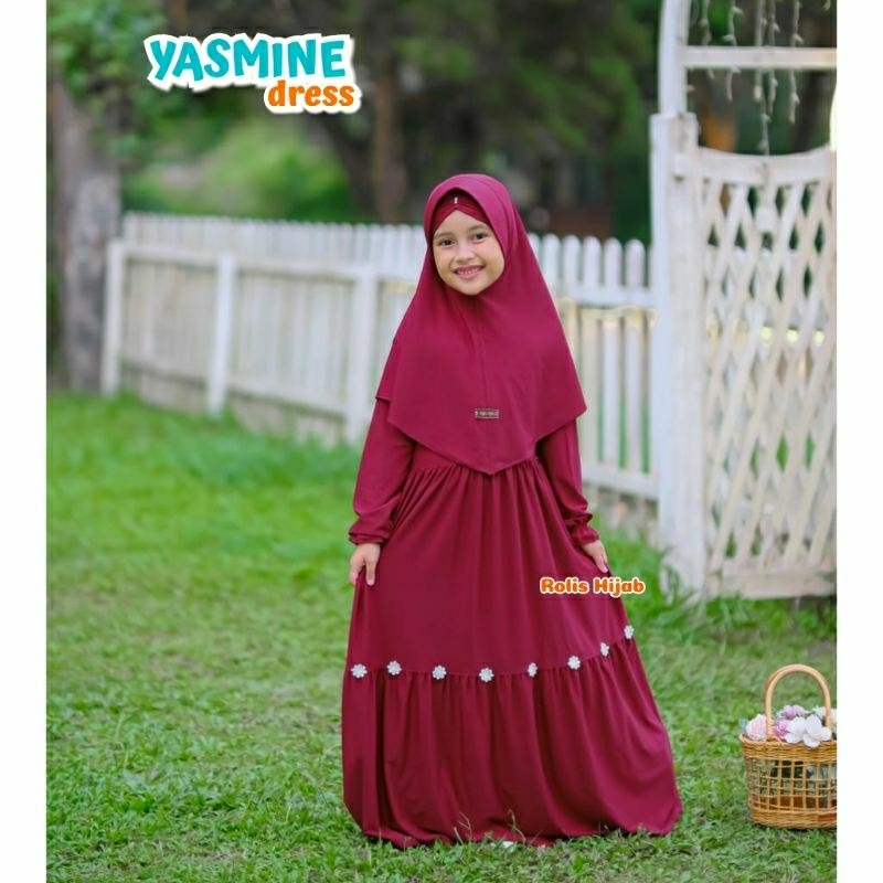 YASMINE SET SYAR'I /Gamis anak /gamis anak perempuan