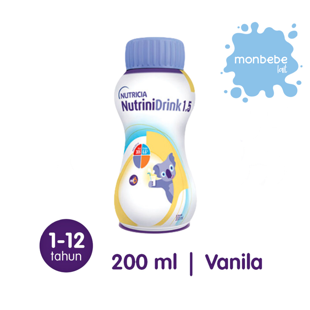 ED Des 2023 Nutrinidrink Susu Cair Ready To Drink 200 ml Vanila Vanilla Murah Free Bubble Wrap