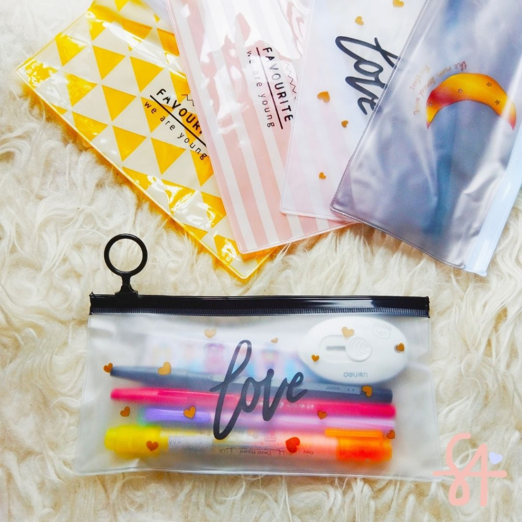

Tempat Pensil Transparan | Pouch Alat Tulis | Pouch Ziplock | Tempat Alat Tulis | Tempat Pensil Lucu | Stationery