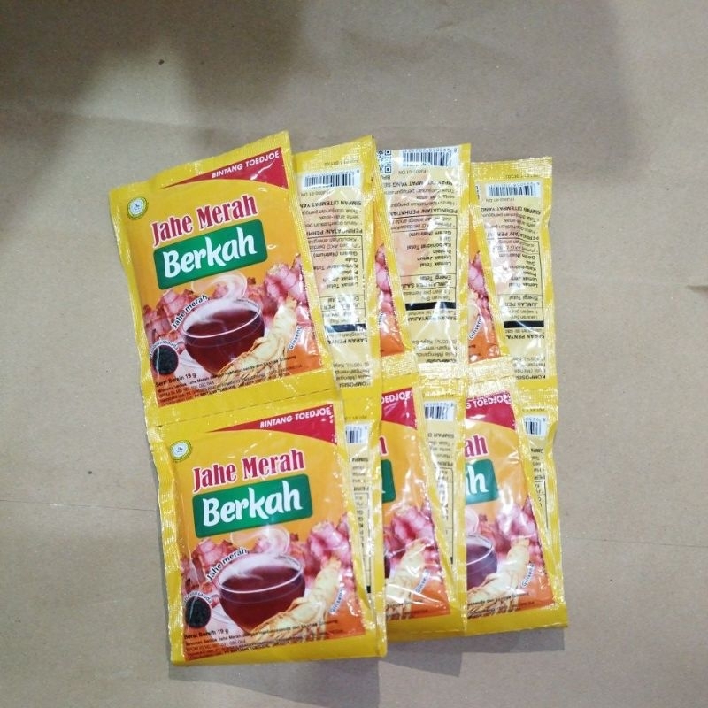 Jahe Merah Berkah Bintang Toedjo Renceng ( Minuman Instan )