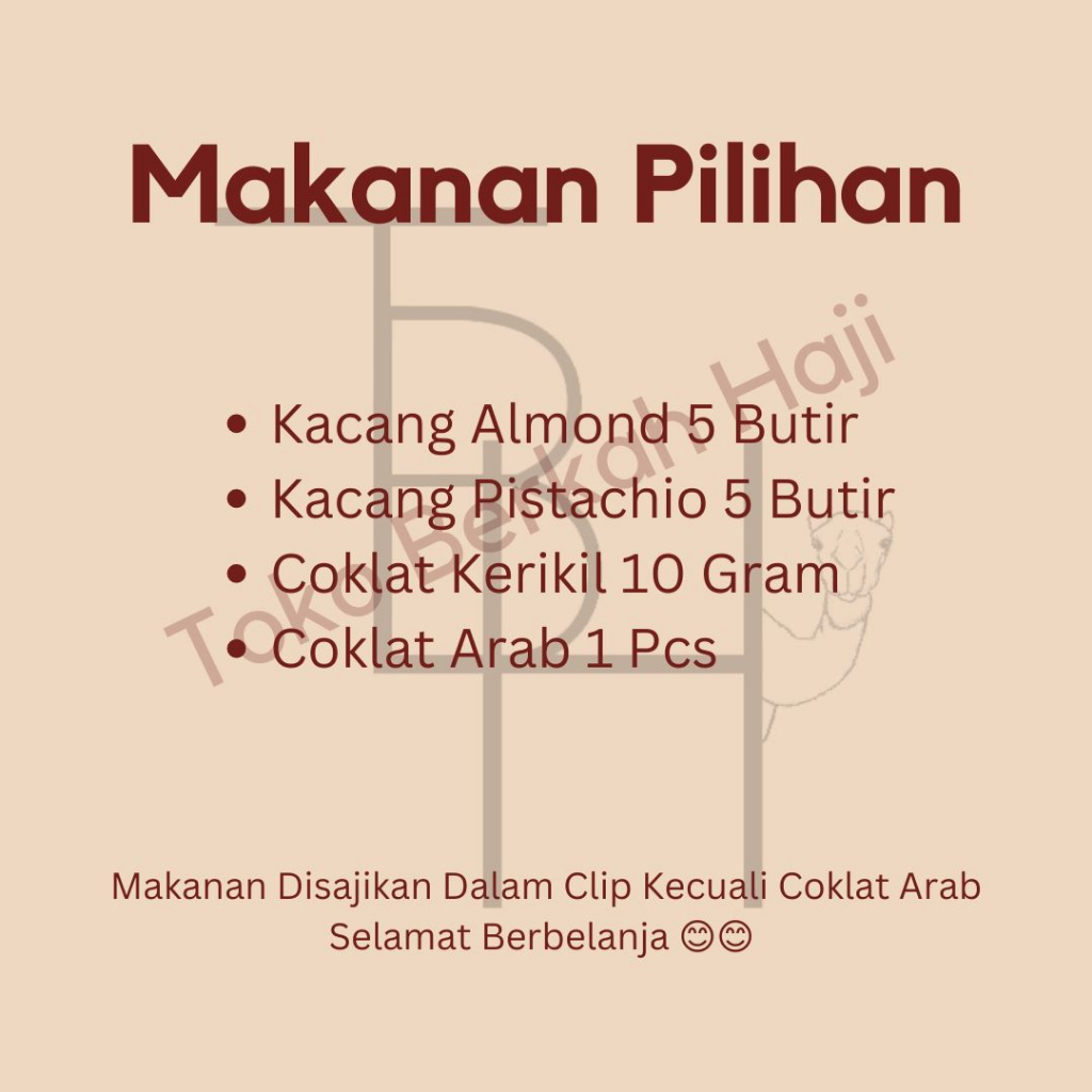 Makanan Tambahan Paket Oleh Oleh Haji dan Umroh /klip