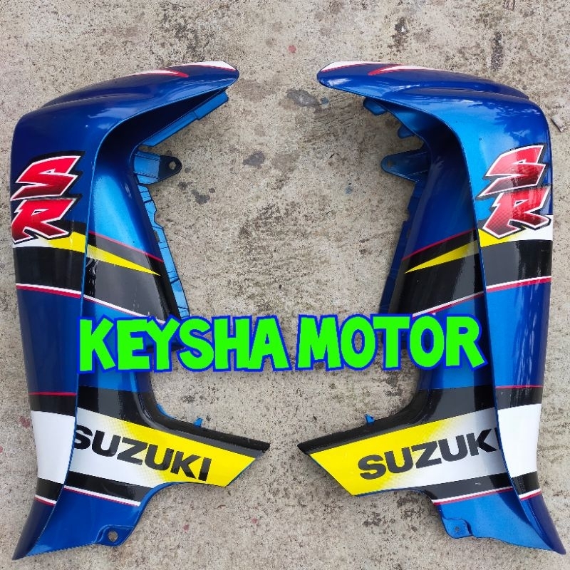 SAYAP DEK SMASH 110 LAMA BIRU SET STIKER