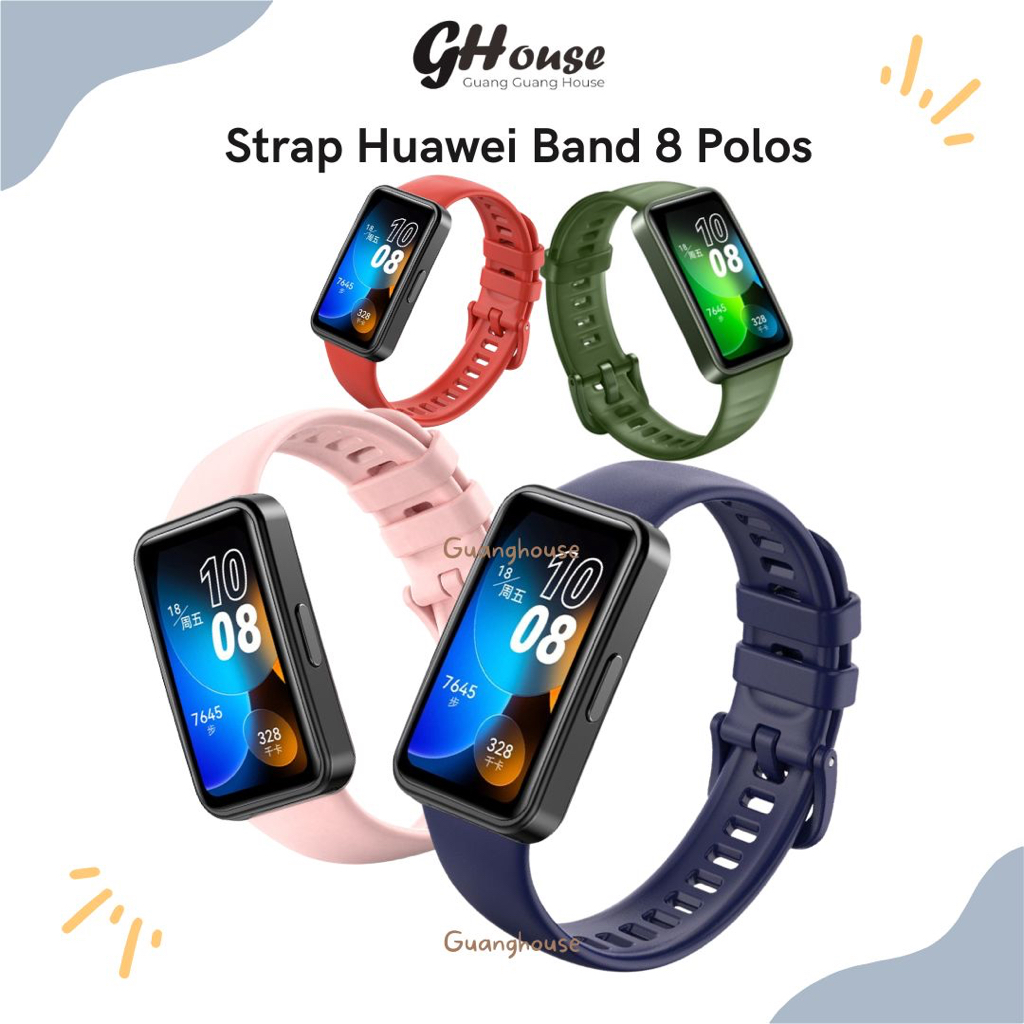 Strap Huawei Band 8 Polos Tali Huawei Band 8 Silicone Polos Warna