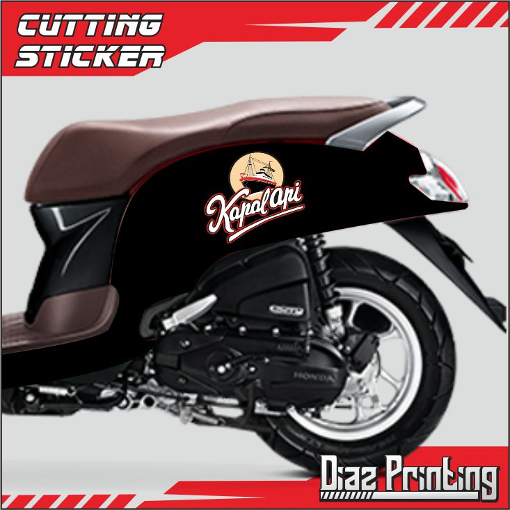 striping scoopy motif kapal api stiker kapal api