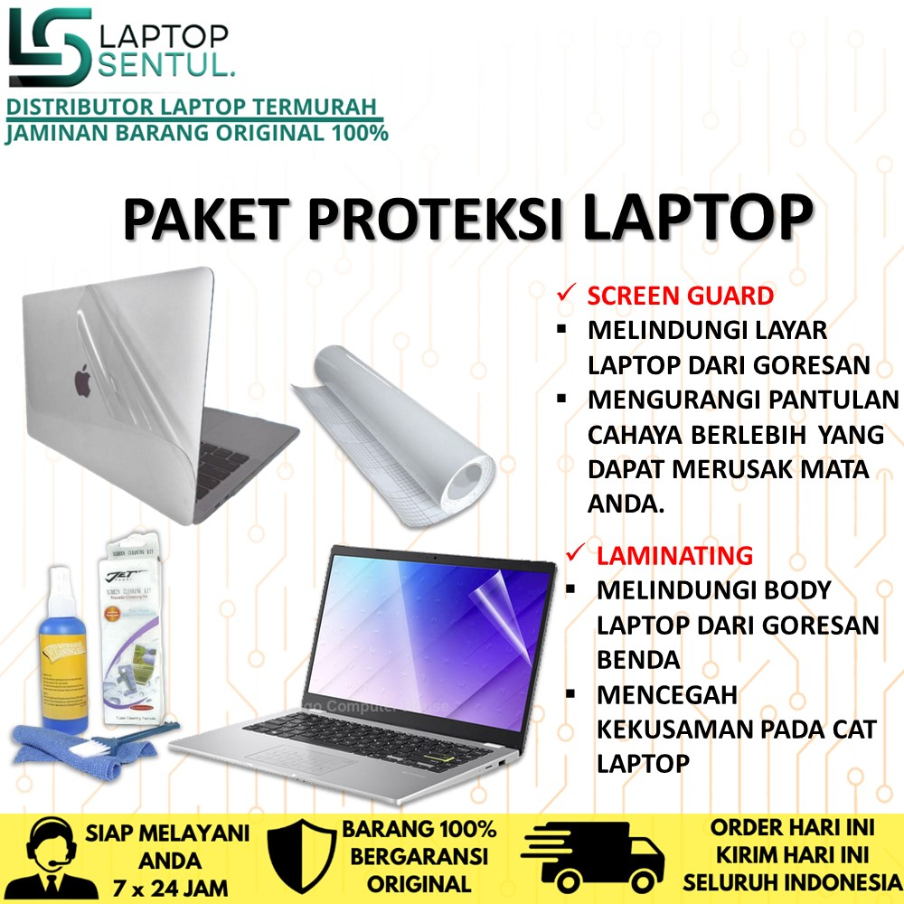 PAKET PROTEKSI LAPTOP FULL BODY TERPASANG